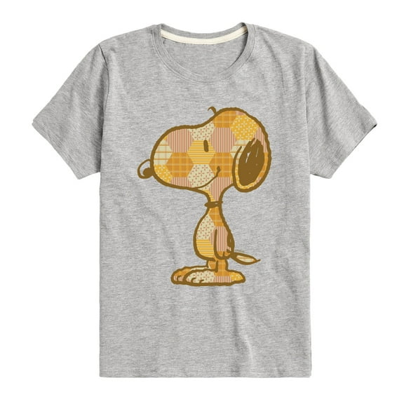 Peanuts - Snoopy Patchwork - Toddler And Youth Short Sleeve Tee