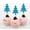 Pink, variant on Darling Souvenir, Christmas Tree Cupcake Toppers, Dessert Decorations - Pack Of 20