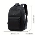 thumbnail image 3 of PRIYAL Solid Color Simple Stylish Women's Backpack,Men's Casual Large Capacity Travel Backpack Business Computer Mountaineering Bag, 3 of 13