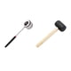 thumbnail image 3 of Yuarrent Abridor de acero inoxidable resistente a la corrosión para cocos Acero inoxidable anticorrosión y resistente a la oxidación Cocina y Comedor Martillo de goma, 3 of 6