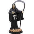 thumbnail image 2 of Ebros Gift 12.75" Black Tunic Robe Holy Santa Muerte Holding Scythe, 2 of 6