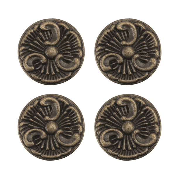 4pcs Decorative Gabinete Perillas Retro Antiguo Handles Manedas de cajones (Bronce)