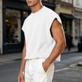 thumbnail image 4 of Kalauyu Sleeveless Athletic Tank Tops for Men Round Neck Cotton Blend Loose Summer Breathable Solid Color Workout Sleeveless Tees, 4 of 9