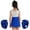 A Royal Blue, variant on YONGHS Kids Girls Cheer Leader Outfit Cheerleading Dance Dress with Shorts Pom Poms A Royal Blue 10