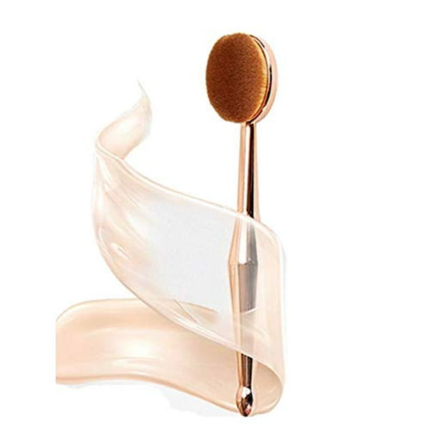 Oval Brush Set Upgraded Fast Flawless Application Toothbrush Foundation Concealer Blusher Liquid Cream Powder Cosmetic Blending Tools - Walmart.com