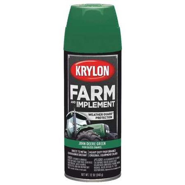 KRYLON K01932000 Spray Paint, John Deere Green, High Gloss, 12 oz.