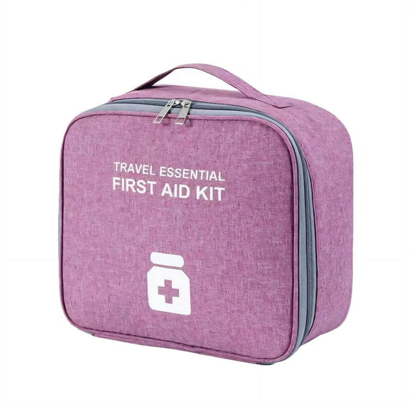 MISSMILE Medicine Bag Convenient for Packing for Trips Travel Pill Organizer Keeps Items Organized and Visible First Aid Bag Purple