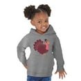 thumbnail image 3 of Awkward Styles Thanksgiving Toddler Hoodie Pink Turkey Fleece Hooded Sweatshirt, 3 of 5