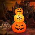 thumbnail image 5 of Pumpkin Halloween Inflatables 4FT Pumpkins LED Blow Up Terror Inflatable Props With Fixed Stakes Tethers for Outdoor Garden Yard Party Decoration, 5 of 5