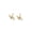 Gold, variant on 925 Silver Mini Lightning Stud Earrings, Minimalist Bolt Shape Earrings