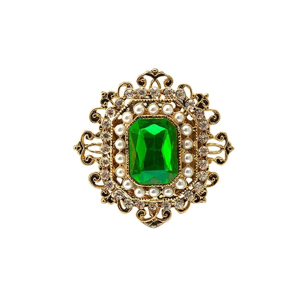 Broche de victoriano Retro, accesorios para mujer, regalo Verde Hugo Pin de broche vintage