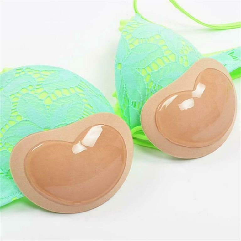 Nudwear Silicone Bra Pads Inserts - Lightweight Chicken Cutlet Bra Inserts  Increase Bust by 1 Cup Size - Breathable Silicone Breast Inserts, Tapered  Edge Provide a Natural, Discreet Size: M/L (B/C) in