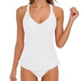thumbnail image 3 of HAPIMO Women's Bikini Set Modest Coverage Swimming Use Ideal For Summer Water Activities Comfortable For All Day Wear White L, 3 of 6