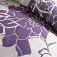 thumbnail image 4 of Home Essence Jane 6 Piece Cotton Printed Duvet Cover Set Purple King/Cal King, 4 of 9