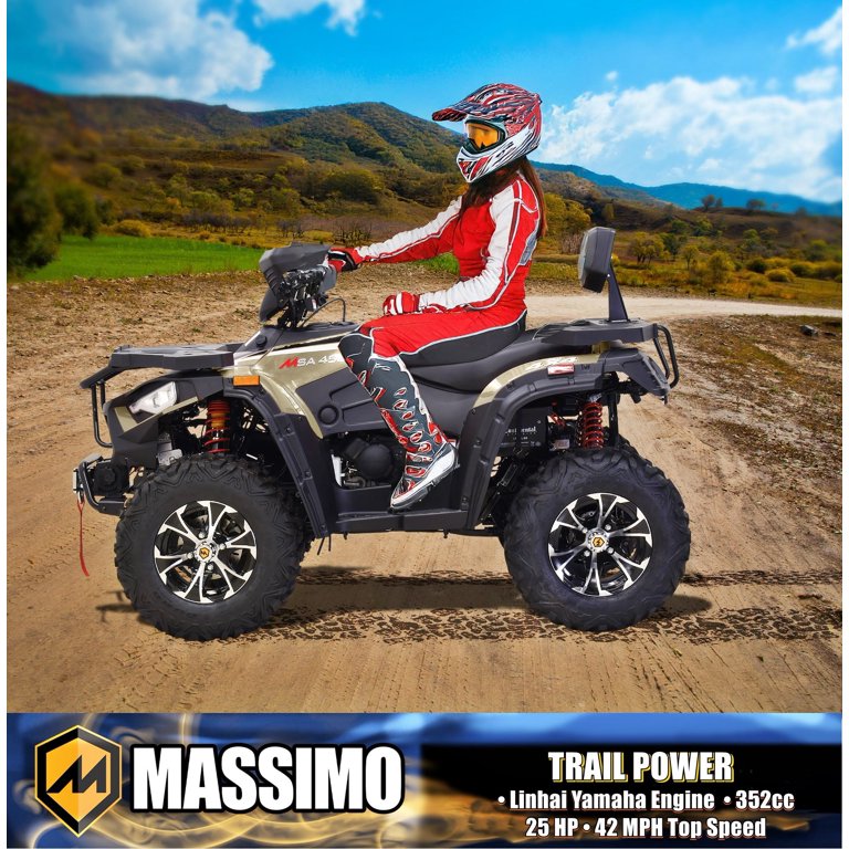 Massimo Motor MSA450F 4 Stroke EFI ATV - Sand Color, 25 HP, 352cc
