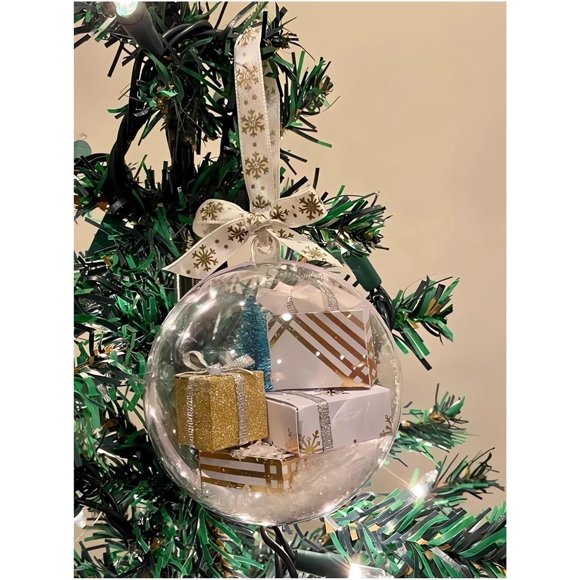 New interesting decorations, mini package Christmas decorations, Christmas mini express box decorations tree decorations (D)