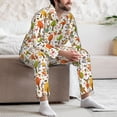 thumbnail image 6 of KLL Animals Forest Sleepwear Mens Flannel Pajamas,Long Cotton Pj Set, 6 of 7