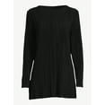 thumbnail image 5 of Scoop Women's Crinkle Knit Tunic Top, 5 of 5