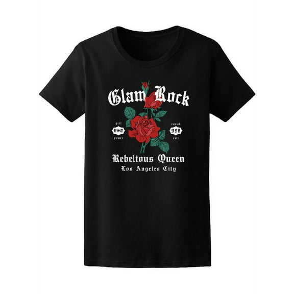 Glam Rock Rebelious Queen T-Shirt Women -Image by Shutterstock, Female Large