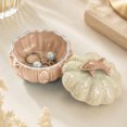 thumbnail image 5 of Ceramic Jewelry Box, Vintage Decorative Trinket Box with Lid, Jewelry Gift Organizer for Earrings and Rings (Orange), 5 of 5