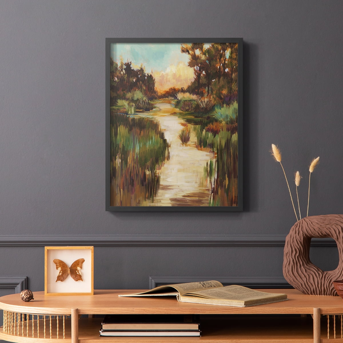 Well Worn Path Framed Print in Black Solid Wood 8 x 10 Framed Print