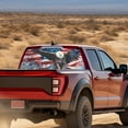 thumbnail image 3 of SEANATIVE Patriotic Decor Rear Window Decals for Trucks 66 x 22 Inch Pickup Back Window Tint Graphic See Through Vinyl Wrap Sun Block Coverage for Car Decor, American Flag Eagle, 3 of 7