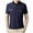 Navy, variant on Xunlbb Men's Shirts Mens Casual Button Down Shirts Mens Fashion Casual Solid Pullover Round Neck Buttons Short Shirts on Clearance, M-3XL