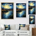 thumbnail image 4 of Designart "Starry Night Over the Rhone by Vincent II" Cityscapes Floater Framed Canvas Print, 4 of 7