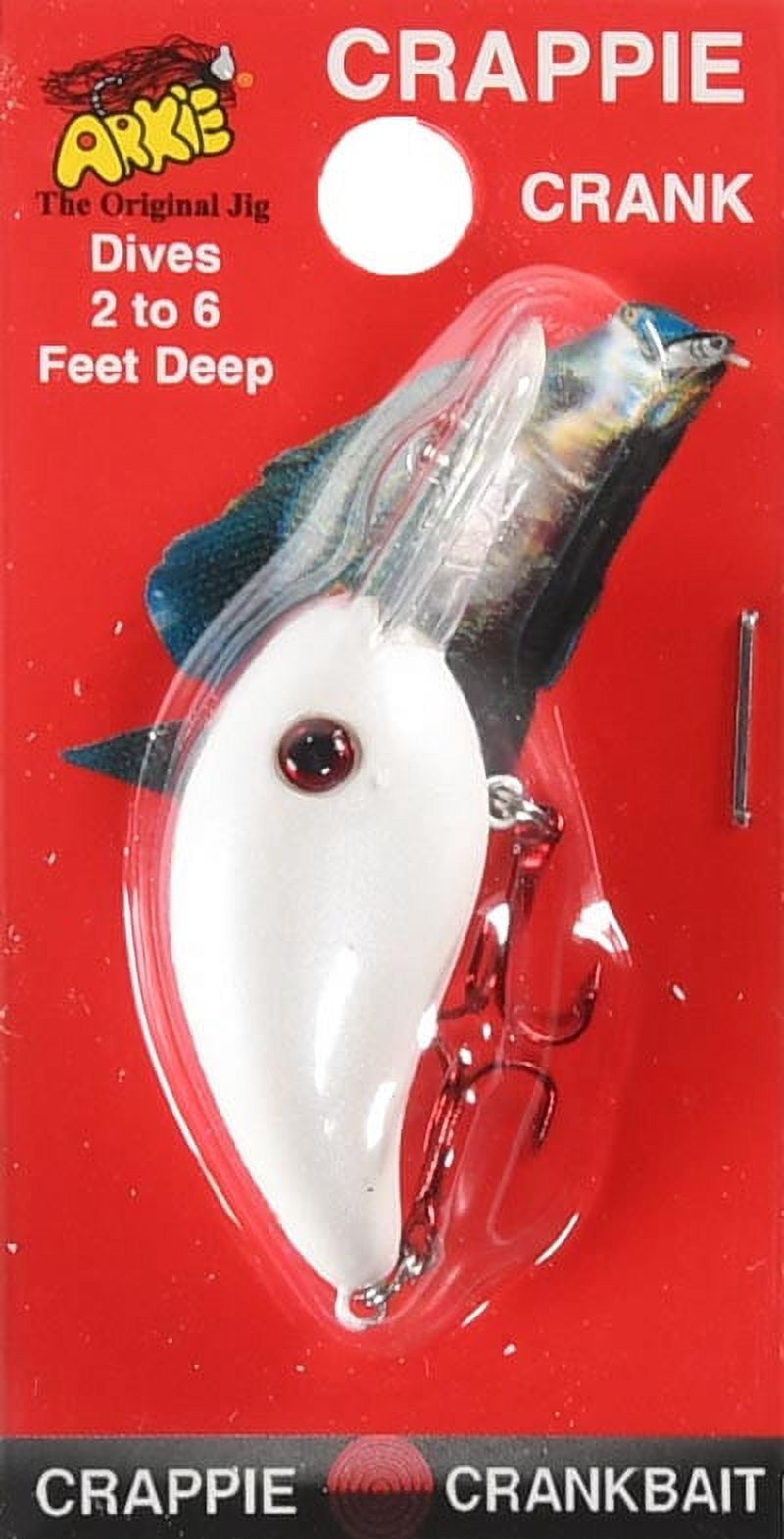 Arkie 220 Series Crappie Crankbait, Pearl White