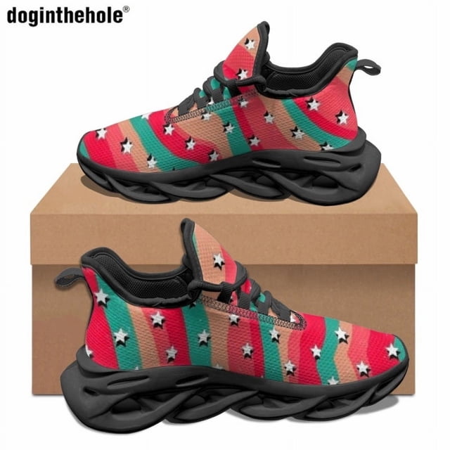 Zapatos casuales de moda Doginthehole, planos con diseño de estrellas, clásicos, para uso diario, para viajes, deportes al aire libre, talla 48