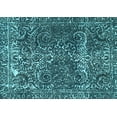 thumbnail image 1 of Ahgly Company Indoor Rectangle Abstract Light Blue Modern Area Rugs, 6' x 9', 1 of 4