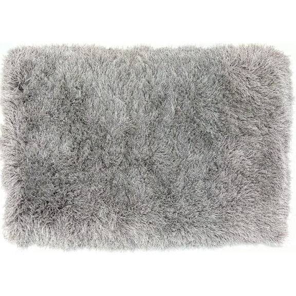 Dalyn Impact Area Rug IA100 Ia100 Silver Silver Shag Plush 2' x 3' Rectangle