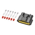 thumbnail image 1 of Conector de arnés de cableado de auto de 6 pines a prueba de agua, conector hembra de cable para Nissan, 1 juego, 1 of 6