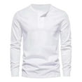 thumbnail image 4 of VJATTWR Shirts for Men Casual Black Long Sleeve Pullover Solid Knit Tee Shirts Mens M, 4 of 8