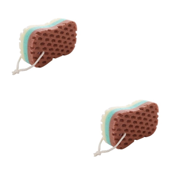 Matsuzay Esponja de baño exfoliante cepillo corporal masaje SPA limpiador hidratante depurador niños adultos baño tipo depuradores tipo 4 2piezas