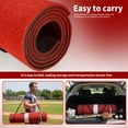 thumbnail image 3 of 10x3ft PE+PP Softball Pitching Mat, Baseball Pitching Mat, Softball Pitching Mat with Rubber, Red, Anti-Fade Turf & Anti-Slip Foam Backing, Fast Pitch Equipment for Indoor Gym Pitcher Drills, 3 of 8