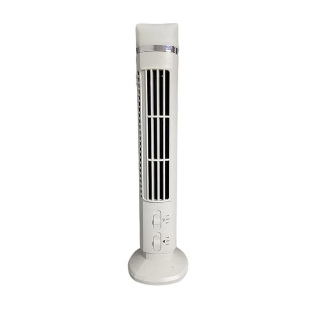 Billuyoard Ventilador de escritorio de 2 engranajes, ventiladores enfriadores de aire estables y ligeros de viento fuerte, sin hojas, de bajo Electrodomésticos Blanco/con Luz