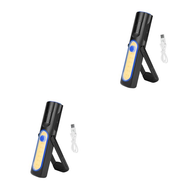Sonducket Luz LED de trabajo recargable por USB, linterna portátil, luces giratorias, antorcha regulable de 180 grados, reparación de automóviles, Type1 NO1