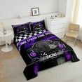 thumbnail image 4 of Erosebridal Sport Car Bedding Twin Comforter Set,Buffalo Plaid Down Comforter,Extreme Sport Bedding Sets Twin with Comforter,Microfiber Car Room Decorative,Reversible,3pcs, 4 of 8
