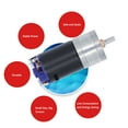 thumbnail image 4 of Brushed Gear Motor, High Temp Resistance DC12V Pure Copper Wire Core Rotor Speed Reduction Motor Strong Load Bearing  for Intelligent Robots 580RPM,2000RPM, 4 of 7