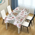 thumbnail image 4 of Yayeee Tablecloths 60" x 60" Rectangle Wrinkle Resistant Party Table Cover, Nordic Christmas House, 4 of 8
