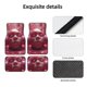 thumbnail image 4 of Balery Surreal Pink Headphones Juego de 4 Alfombrillas para Auto, Revestimientos de Caucho Resistente, Diseño Antideslizante, 4 of 7