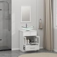 thumbnail image 6 of ELECWISH 24" Vanity Bathroom Cabinet with Mirror and Vessel Sink Bowl Faucet Combo Set, 6 of 10