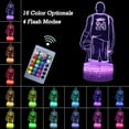 thumbnail image 2 of LED Basketball Player Night Light, 3D Illusion Lamp Basketball Player Gift Lights, 2 of 6