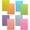 I, variant on Lined Sticky Notes 4x6 Inch, Self Adhesive Note Pads, Bright Colorful Large Rectangular Sticky Notes for Office Home Meeting, 50 Sheets Per Pad