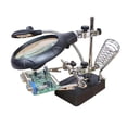 thumbnail image 1 of 2.5X 7.5X 10X Clip Welding Magnifying Glass Third Hand Stand Soldering Holder Magnifier Reading Electronic Repairing, 1 of 8