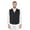 Black, variant on Toptie Two Pocket Unisex Vest Button Up Waistcoat Volunteer Work Vest-Black-S