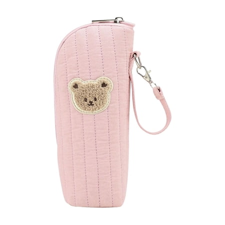 Portable Cute Bear Reusable Insulated Baby Bottle Cooler Bag for Breast Milk Storage Outdoor Travel & Daycare Use