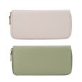 thumbnail image 1 of Bolso de mano Hukapapa con cremallera, bolso largo de gran capacidad para mujer, bolso de tarjeta de color sólido, 1 of 5
