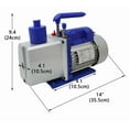 thumbnail image 3 of 2-Stage 7 CFM Vacuum Pump High Performance Rotary Vane Vacuum Pump 110V 1720r/min, 3 of 17